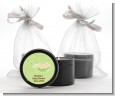 Triplets Three Peas in a Pod Caucasian - Baby Shower Black Candle Tin Favors thumbnail