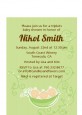 Triplets Three Peas in a Pod Caucasian - Baby Shower Petite Invitations thumbnail