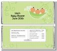 Triplets Three Peas in a Pod Hispanic - Personalized Baby Shower Candy Bar Wrappers thumbnail