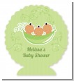 Triplets Three Peas in a Pod Hispanic - Personalized Baby Shower Centerpiece Stand thumbnail