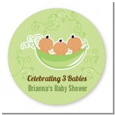 Triplets Three Peas in a Pod Hispanic - Personalized Baby Shower Table Confetti
