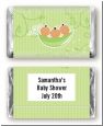 Triplets Three Peas in a Pod Hispanic Two Girls One Boy - Personalized Baby Shower Mini Candy Bar Wrappers thumbnail