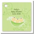 Triplets Three Peas in a Pod Asian - Personalized Baby Shower Card Stock Favor Tags thumbnail