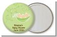 Triplets Three Peas in a Pod Caucasian - Personalized Baby Shower Pocket Mirror Favors thumbnail