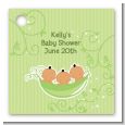 Triplets Three Peas in a Pod Hispanic - Personalized Baby Shower Card Stock Favor Tags thumbnail
