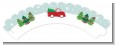 Vintage Red Truck With Tree - Christmas Cupcake Wrappers thumbnail