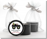 Truck with Rudolph - Christmas Black Candle Tin Favors