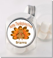 Turkey - Personalized Holiday Party Candy Jar