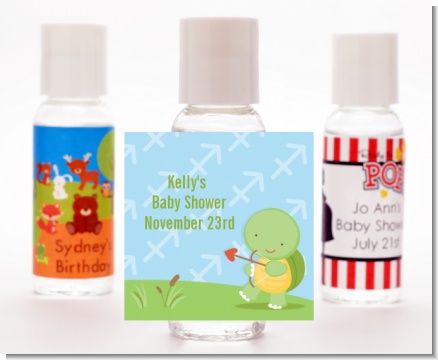 Turtle | Sagittarius Horoscope - Personalized Baby Shower Hand Sanitizers Favors