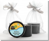 Turtle Blue - Birthday Party Black Candle Tin Favors