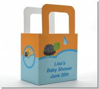 Baby Turtle Blue - Personalized Baby Shower Favor Boxes