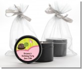 Turtle Girl - Birthday Party Black Candle Tin Favors