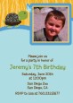 Turtle Blue - Photo Birthday Party Invitations thumbnail