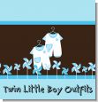 Twin Little Boy Outfits Baby Shower Theme thumbnail