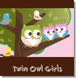 Owl Twin Girls Baby Shower Theme thumbnail