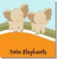 Twin Elephants Baby Shower Theme thumbnail