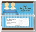 Twin Baby Boys Asian - Personalized Baby Shower Candy Bar Wrappers thumbnail