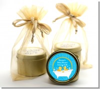 Twin Duck - Baby Shower Gold Tin Candle Favors