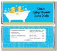 Twin Duck - Personalized Baby Shower Candy Bar Wrappers thumbnail