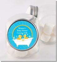 Twin Duck - Personalized Baby Shower Candy Jar
