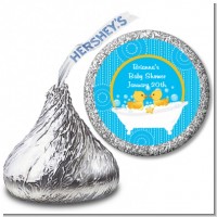 Twin Duck - Hershey Kiss Baby Shower Sticker Labels