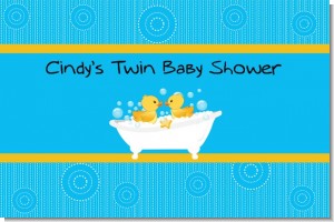 Twin Duck - Personalized Baby Shower Placemats