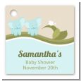 Twin Elephant Boys - Personalized Baby Shower Card Stock Favor Tags thumbnail