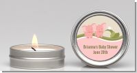 Twin Elephant Girls - Baby Shower Candle Favors