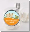 Twin Elephants - Personalized Baby Shower Candy Jar thumbnail