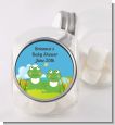 Twin Frogs - Personalized Baby Shower Candy Jar thumbnail