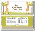Twin Giraffes - Personalized Baby Shower Candy Bar Wrappers thumbnail