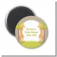 Twin Giraffes - Personalized Baby Shower Magnet Favors thumbnail