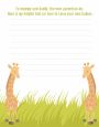 Twin Giraffes - Baby Shower Notes of Advice thumbnail