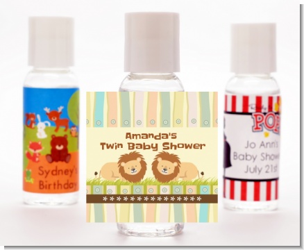 Twin Lions - Personalized Baby Shower Hand Sanitizers Favors