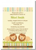 Twin Lions - Baby Shower Petite Invitations