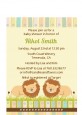 Twin Lions - Baby Shower Petite Invitations thumbnail
