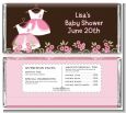 Twin Little Girl Outfits - Personalized Baby Shower Candy Bar Wrappers thumbnail