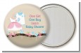 Twin Little Outfits 1 Boy and 1 Girl - Personalized Baby Shower Pocket Mirror Favors thumbnail
