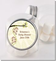 Twin Monkey - Personalized Baby Shower Candy Jar