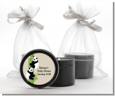 Twin Pandas - Baby Shower Black Candle Tin Favors