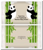 Twin Pandas - Personalized Popcorn Wrapper Baby Shower Favors