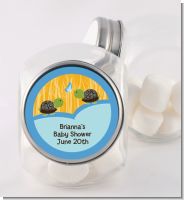 Twin Turtle Boys - Personalized Baby Shower Candy Jar