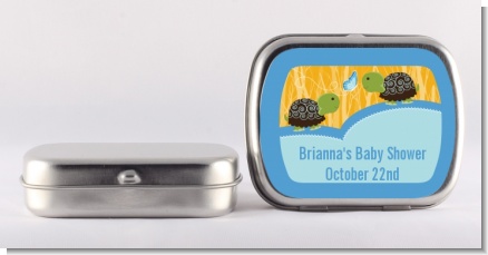 Twin Turtle Boys - Personalized Baby Shower Mint Tins