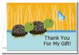 Twin Turtle Boys - Baby Shower Thank You Cards thumbnail
