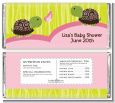 Twin Turtle Girls - Personalized Baby Shower Candy Bar Wrappers thumbnail