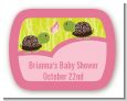 Twin Turtle Girls - Personalized Baby Shower Rounded Corner Stickers thumbnail