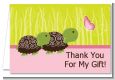 Twin Turtle Girls - Baby Shower Thank You Cards thumbnail