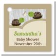 Twin Turtles - Personalized Baby Shower Card Stock Favor Tags thumbnail
