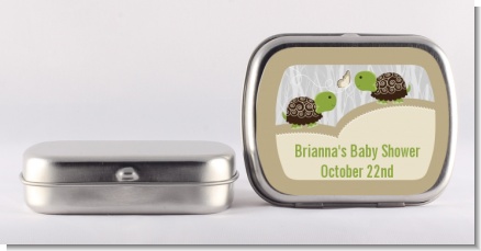 Twin Turtles - Personalized Baby Shower Mint Tins