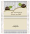 Twin Turtles - Personalized Popcorn Wrapper Baby Shower Favors thumbnail